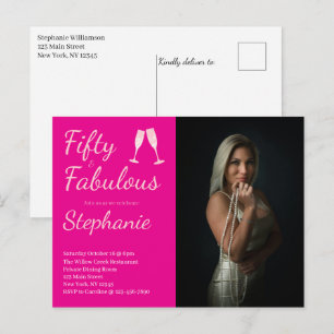 Carte Postale 50 et Fabuleux Photo de fête d'anniversaire 50 a