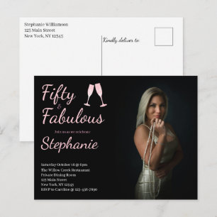 Carte Postale 50 et Fabuleux Photo de fête d'anniversaire 50 a