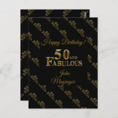 Carte Postale 50e anniversaire (Devant / Derrière)