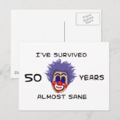 Carte Postale 50e anniversaire (Devant / Derrière)