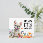 Carte Postale 50e anniversaire Bouledogue Français (Debout devant)