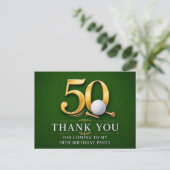 Carte Postale 50e anniversaire de golf sur le vert (Debout devant)