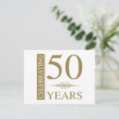 Carte Postale 50e anniversaire du Mariage (Debout devant)