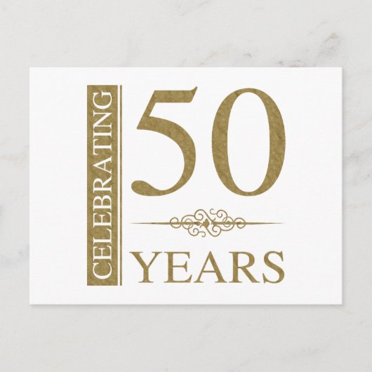 Carte Postale 50e anniversaire du Mariage (Devant)