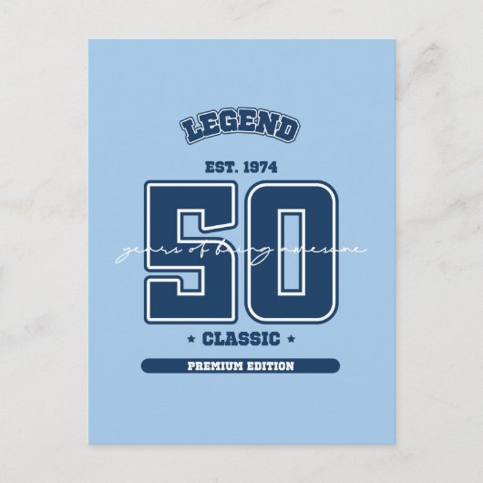 Carte Postale 50e anniversaire en 1974 (Devant)