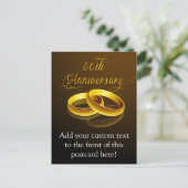 Carte Postale 50e anniversaire | Script Gold (Debout devant)