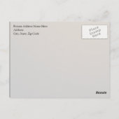 Carte Postale 50e anniversaire | Script Gold (Dos)