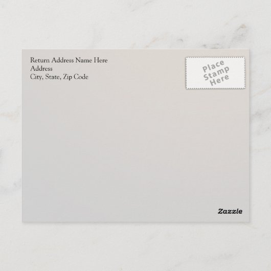 Carte Postale 50e anniversaire | Script Gold (Dos)