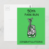 Carte Postale 50th Park Run Félicitations (Devant / Derrière)
