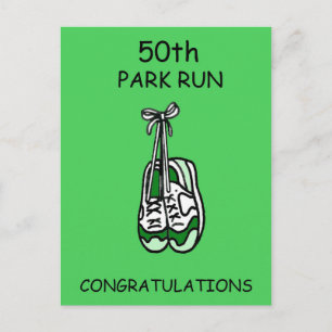 Carte Postale 50th Park Run Félicitations