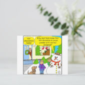 Carte Postale 527 snowman fondu Cartoon (Debout devant)