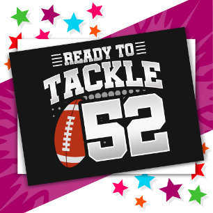 Carte Postale 52 ans Tackle Football Party 52e anniversaire