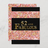 Carte Postale 52e anniversaire  (Devant / Derrière)