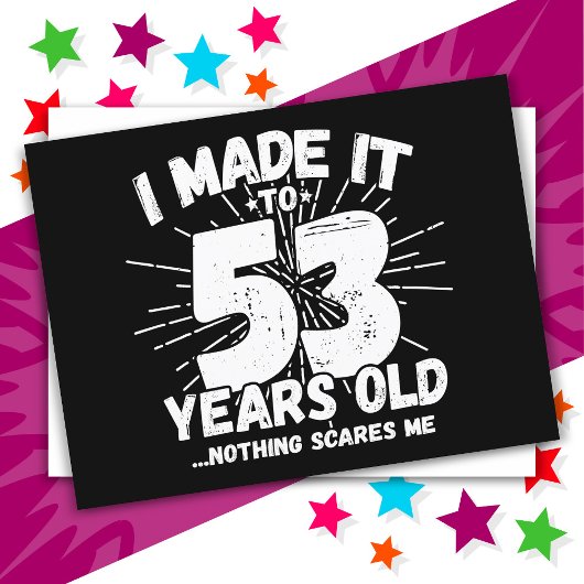 Carte Postale 53 Ans Sarcasique Mème Drôle 53e Anniversaire