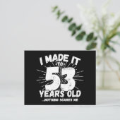 Carte Postale 53 Ans Sarcasme Mème Drôle 53e Anniversaire (Debout devant)