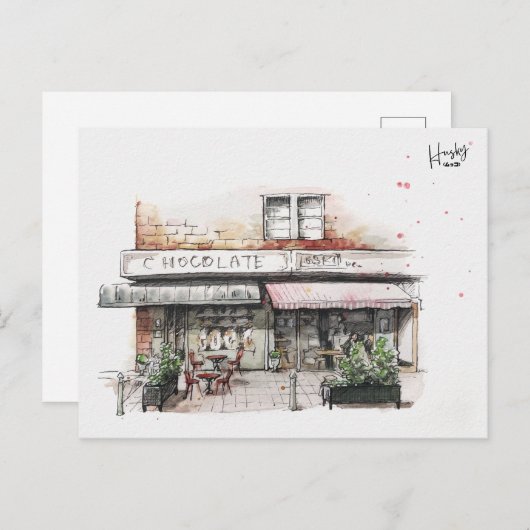 Carte Postale 53: Le café du point de Milson (Devant / Derrière)