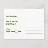 Carte Postale 53e anniversaire - Fun Motif Fireworks + Rainbow 5 (Dos)