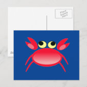 Carte Postale 5486-red-crab-vector CRABE ROUGE VECTEUR DESSIN V (Devant / Derrière)
