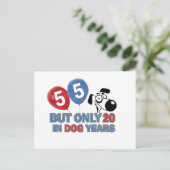 Carte Postale 55 ans Anniversaire (Debout devant)