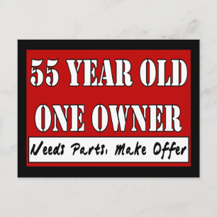 Carte Postale 55 Ans, Un Propriétaire - Besoin De Pièces, Faire