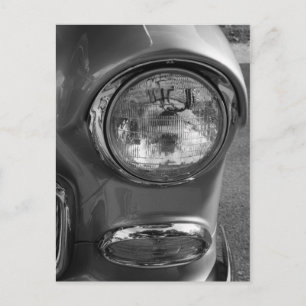 Carte Postale 55 Niveaux de gris Chevy Headlight