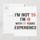 Carte Postale 55e anniversaire (Devant / Derrière)
