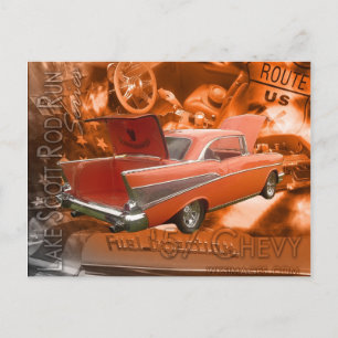 Carte Postale 57 Chevy-Lake Scott Rod Run Series