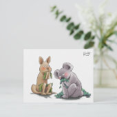 Carte Postale 57 : Koala & kangaroo (Debout devant)
