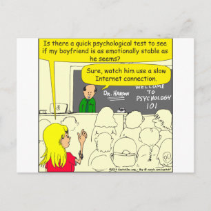 Carte Postale 585 test psychologique pour dessin animé