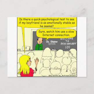 Carte Postale 585 test psychologique pour le dessin animé du pet