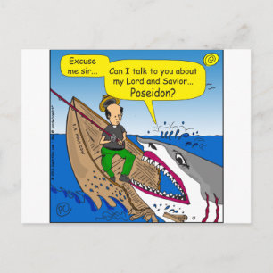 Carte Postale 595 Poseidon cartoon