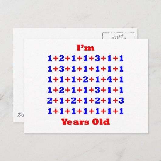 Carte Postale 59 ans ! (Devant / Derrière)