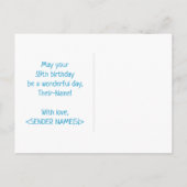 Carte Postale 59e anniversaire : Bold, amusant, simple, arc-en-c (Dos)