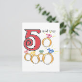 Carte Postale 5 anneaux d'or (Debout devant)