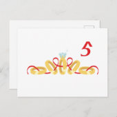 Carte Postale 5 cercles (Devant / Derrière)