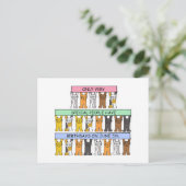 Carte Postale 5 juin Anniversaire Cartographie Chats (Debout devant)