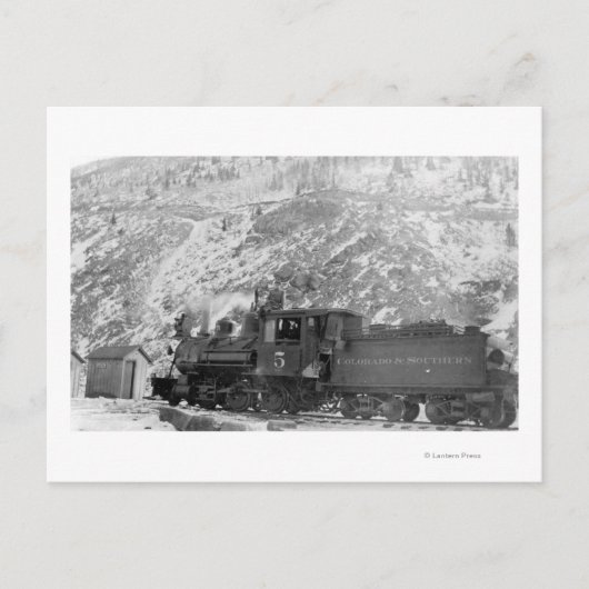 Carte Postale #5 Moteur ferroviaire Colorado & Southern (Devant)