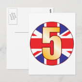 Carte Postale 5 or UK (Devant / Derrière)