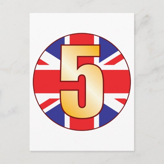 Carte Postale 5 or UK (Devant)