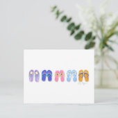 Carte Postale 5 Pairs of flip-flops postcard (Debout devant)