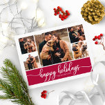 Carte Postale 5 Photos Collage Joyeuses Fêtes Modernes Noël<br><div class="desc">5 Photos Collage Joyeuses Fêtes Modernes Carte postale de Noël</div>