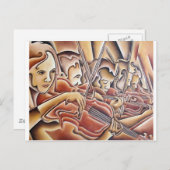Carte Postale 5 violons (Devant / Derrière)