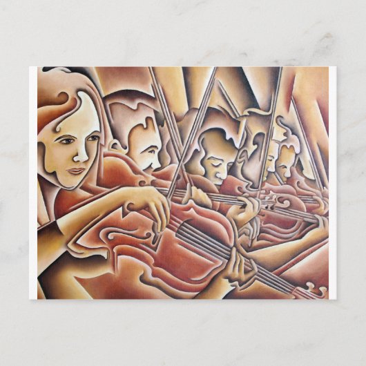 Carte Postale 5 violons (Devant)