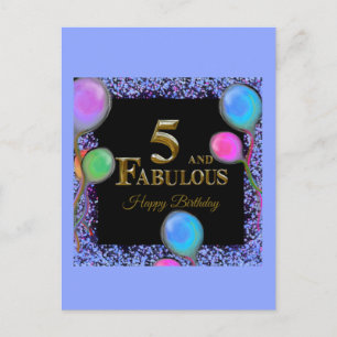Carte Postale 5e anniversaire 