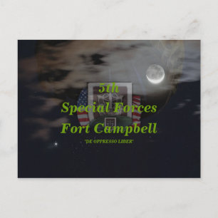 Carte Postale 5e groupe des forces spéciales son vert berets Car