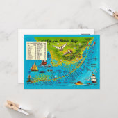 Carte postale 5x7 des Florida Keys (Devant/Arrière en situation)