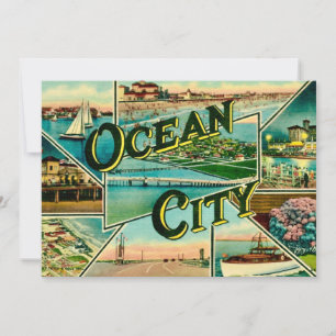 Carte postale 5x7 d'Ocean City NJ