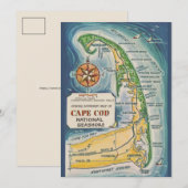 Carte postale 5x7 du Cape Cod National Seashore (Devant / Derrière)