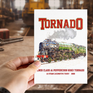 Carte Postale 60163 Tornado Train à vapeur Vintage Locomotive