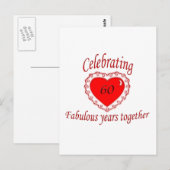 Carte Postale 60 Anniversaire (Devant / Derrière)